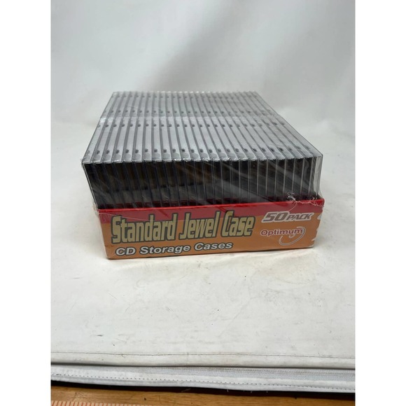 Standard CD Jewel Case 50 Pack All Optimum NEW - Picture 2 of 3
